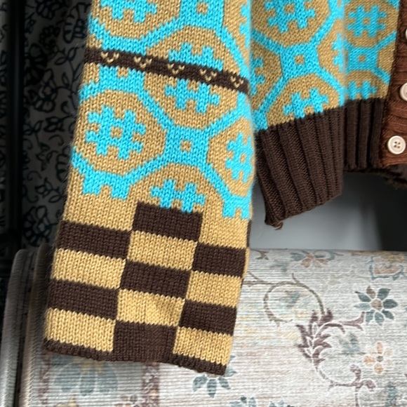 Knit patterned cardigan Size:S - Picture 5 of 6